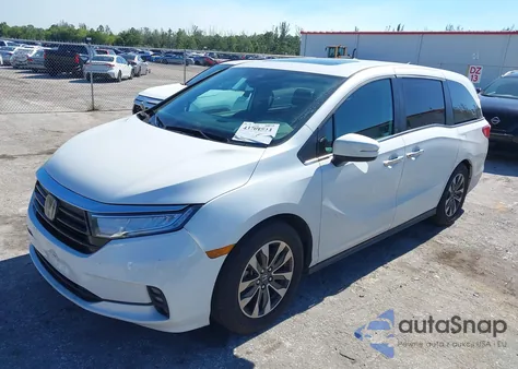 2021 Honda Odyssey Ex-L z USA, uszkodzony, nr VIN 5FNRL6H79MB044749